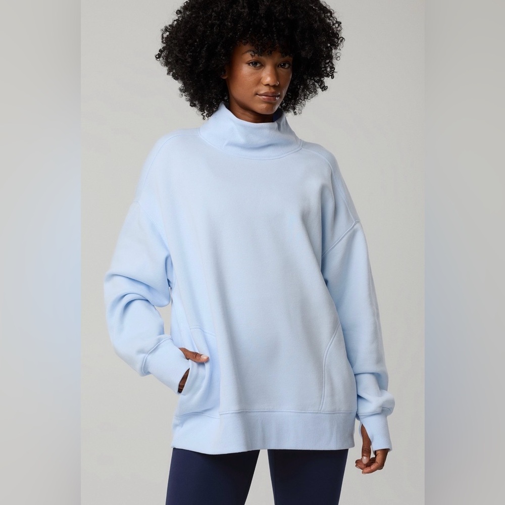 OFFLINE By Aerie Cloud Fleece Oversized Mockneck Sweatshirt